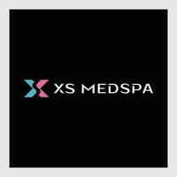 iniciais do logotipo xs conceito minimalista vetor