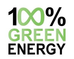logotipo de energia verde vetor verde