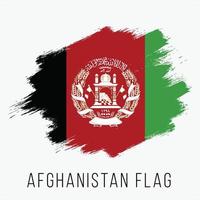bandeira de vetor grunge afeganistão