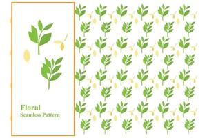 padrão floral abstrato verde para imprimir vetor