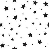 padrão sem emenda de ícones de estrelas. céu estrelado. espaço de textura de fundo com estrelas. vetor