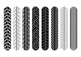 Marcas de pneu da motocicleta vetor
