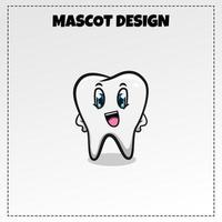 design de ilustração de mascote de vetor de logotipo de dentista