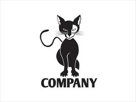 logotipo do animal gato vetor