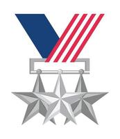 medalha dos estados unidos vetor