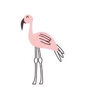 animal flamingo fofo vetor