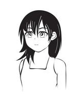 ícone de vetor de garota de anime