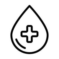 design de ícone de gota de sangue vetor