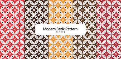 padrão de batik moderno chamado kawung do vetor do país da indonésia