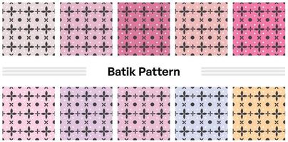 batik padrão moderno sem costura para fins têxteis com várias cores e padrões