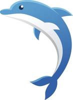 design de logotipo de vetor golfinho, estoque vetorial simples