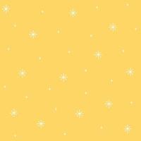 padrão sem emenda simples de floco de neve. neve branca sobre fundo amarelo. papel de parede abstrato, decoração de embrulho. símbolo do inverno, feliz natal, feliz ano novo ilustração vetorial de celebração vetor