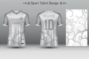 maquete de camisa de futebol design de camisa de futebol sublimação esporte coleção de design de camiseta para corrida, ciclismo, jogos, motocross vetor