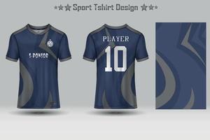maquete de camisa de futebol design de camisa de futebol sublimação esporte coleção de design de camiseta para corrida, ciclismo, jogos, motocross vetor