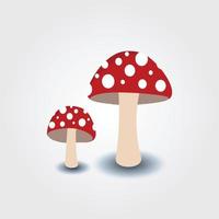 design e ilustração de vetores de cogumelos