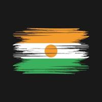 vetor grátis de design de bandeira do niger