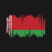 pincel de vetor de bandeira da bielorrússia. vetor de pincel de bandeira nacional