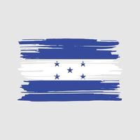 vetor de escova de bandeira de honduras. desenho da bandeira nacional