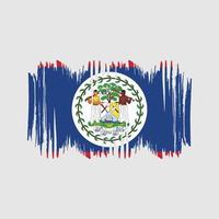 escova de vetor de bandeira de belize. vetor de pincel de bandeira nacional