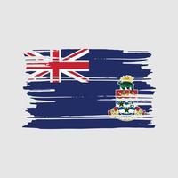 vetor de escova de bandeira das ilhas cayman. desenho da bandeira nacional