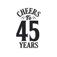 45 anos de festa de aniversário vintage, um brinde aos 45 anos