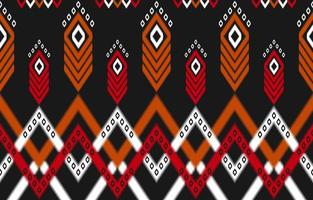 arte de belo padrão étnico. padrão sem emenda ikat em tribal. tecido estilo mexicano. vetor