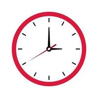ícone de relógio em fundo branco. símbolo de ícone de tempo. ilustração vetorial. eps 10. vetor