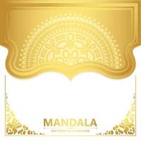 conceito de fundo de mandala branca elegante vetor