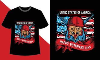 camiseta dia dos veteranos vetor