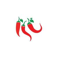 ícone de vetor de símbolo de modelo de logotipo de pimenta