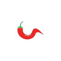 ícone de vetor de símbolo de modelo de logotipo de pimenta