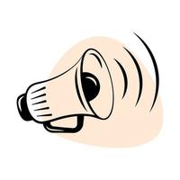 ilustração de alto-falante. linha fina de ícone de megafone. ícone de alto-falante isolado no fundo branco. vetor. vetor