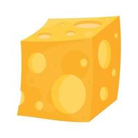 bloco de queijo cheedar vetor