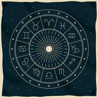 tarô astrologia retrô vetor