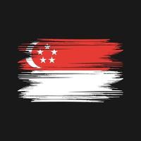 vetor grátis de design de bandeira de singapura