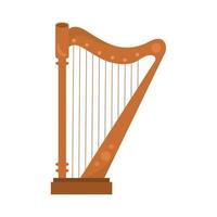 instrumento musical harpa vetor