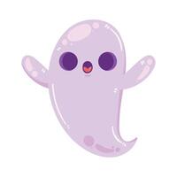 personagem fantasma de halloween vetor