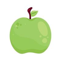 maçã verde frutas frescas vetor