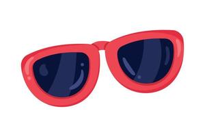 óculos de sol de verão vermelho vetor