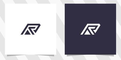 design de logotipo letra ar ra vetor