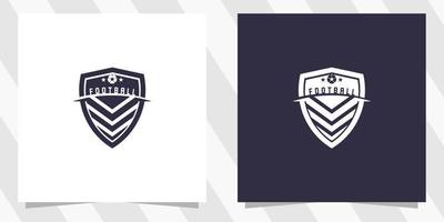 modelo de design de logotipo de futebol de futebol vetor