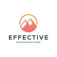 logotipo moderno da montanha para empresa de negócios vetor