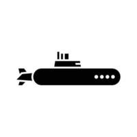 ícone de transporte submarino vetor