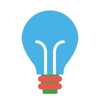 ícone de lâmpada de ideia - aprendizagem online vetor