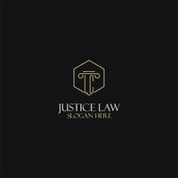 lc design de iniciais de monograma para logotipo jurídico, advogado, advogado e escritório de advocacia vetor