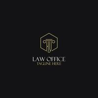 xv design de iniciais de monograma para logotipo jurídico, advogado, advogado e escritório de advocacia vetor