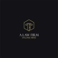 lb design de iniciais de monograma para logotipo jurídico, advogado, advogado e escritório de advocacia vetor