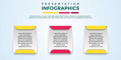 modelo de infográfico de apresentação editável vetor