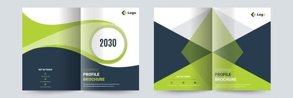 modelo de design de capa de brochura de perfil da empresa adepto de projetos multiuso vetor