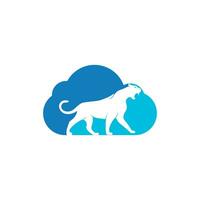 design de logotipo de vetor de animais selvagens de gato pantera. conceito de design de logotipo de chita.